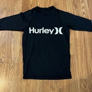 Hurley Rashguard Rash Guard Short Sleeve Surf Shirt medium M